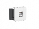 USB зарядное устройство "Белое облако", "Avanti", 2.1А, 2 мод.  4400542  ДКС