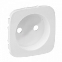 Valena Allure Белый Накладка розетки б/з с защитными шторками (754975)