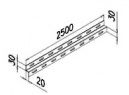 Z-профиль 30Х20Х30мм. толщ.1мм., длина 2500мм. (ZП 30*20*30Т10)