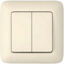 Выключатель ПРИМА скр. 2кл. (250В, 10А) белый (ВС5У-218-б)