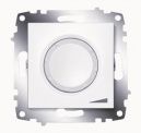 Cosmo Белый Светорегулятор поворотный 800 Вт с подсветкой (619-010200-192)