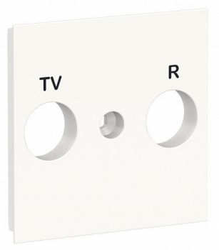 Unica New Белый Лицевая панель TV/FM розетки (NU944018)