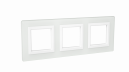 Рамка из натурального стекла, "Avanti", белая, 6 модулей  4400826  ДКС