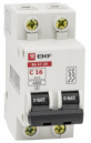 Автоматический выключатель EKF 2P 16А (C) 4,5kA ВА 47-29 (mcb4729-2-16C)