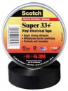 Изолента ПВХ чёрная 19ммх20м Scotch Super 33+ морозостойкая (7000042541)