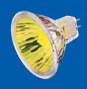 Лампа галогенная цветная MR16 POPSTAR 35W 12° 12V GU5.3 желтая BLV (186053)