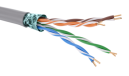 Кабель витая пара кат. 5E экранированный F/UTP, 4 пары, нг(А)-LS RN5EFUK02GY