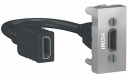 Unica New Modular Алюминий Розетка HDMI 1 модуль (NU343030)