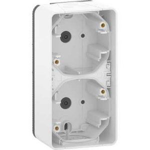 Mureva Styl Белый Рамка подъемная 2 поста IP55 (MUR39912)