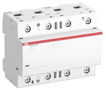 Модульный контактор ABB ESB100-40N-06 (100А АС-1, 4НО) 220/230В AC/DC, 1SAE661111R0640