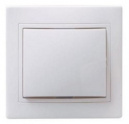 Выключатель 1-кл. 10А белый кнопочный ВСк10-1-0-КБ (EVK13-K01-10-DM)