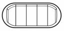 Celiane Накладка переключателя 5 кл. титан (68311)
