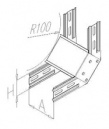 Поворот верт. внеш.радиуса 100мм. лотка 150х100 (ПВНЕ R10A15H10)