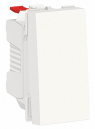 Unica New Modular Белый Переключатель 1-клавишный сх.6 10 AX 250В 1 модуль (NU310318)