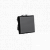 Выключатель двухполюсный одноклавишный модульный, "Avanti", "Черный квадрат", 2 модуля  4402222  ДКС