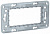 Unica New Modular Суппорт Zamak 4 модуля (NU7104)