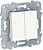 Unica New Белый Выключатель 2-клавишный сх.5 10 AX 250В (NU521118)