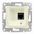 Розетка SEDNA компьютерная RJ45 5e в рамку, крем (SDN4300147)