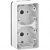 Mureva Styl Белый Рамка подъемная 2 поста IP55 (MUR39912)
