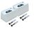 Патрон  FL-Socket S14s*2 Plastic White 608406