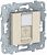 Unica New Бежевый Розетка компьютерная RJ45 одиночная кат. 5е UTP (NU541144)