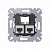 Merten SM&SD Механизм Розетка компьютерная 2хRJ45 кат. 5 UTP, 2 поста (MTN4575-0002)