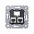 Merten SM&SD Механизм Розетка компьютерная 2хRJ45 кат. 5 UTP, 2 поста (MTN4575-0002)