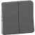 Mureva Styl Антрацит Переключатель 2кл IP55 (MUR35019)