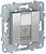 Unica New Бежевый Розетка компьютерная RJ45 одиночная кат. 6 UTP (NU541544)