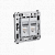 Компьютерная розетка RJ-45 в стену, кат.5e двойная, "Avanti","Закаленная сталь"  4404464  ДКС