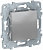 Unica New Алюминий Переключатель 1-клавишный сх.6 10 AX 250В (NU520330)