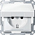 Merten System M Белый глянец  Розетка 1-ая с/з защит. шторки, крышка, IP44 (MTN2314-0319)