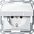 Merten System M Белый глянец  Розетка 1-ая с/з защит. шторки, крышка, IP44 (MTN2314-0319)