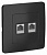 Blanca скрытой установки Антрацит Розетка 2-ая комп/телеф, RJ45+RJ11 (BLNIS045116)