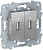 Unica New Алюминий USB-Коннектор 2-местный (NU542730)