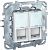 Розетка UNICA компьютерная 2хRJ45 в рамку, белая (U5.2020.18ZD)