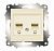 Cosmo Кремовый Розетка компьютерная RJ45 cat 6 двойная (619-010300-248)