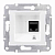 Розетка SEDNA компьютерная RJ45 5e в рамку, белая (SDN4300121)