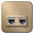 Blanca наружной уст. Титан Розетка 2-ая телеф/комп RJ45+RJ11, кат.5E, изолир. пластина (BLNIA045114)
