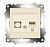 Cosmo Кремовый Розетка компьютерная RJ45 cat 6 + гнездо (619-010300-247)