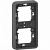 Mureva Styl Антрацит Рамка 2 поста вертикальная IP55 (MUR34151)