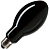 Лампа FL-H-SW 125W E27 MERCURY BLACKLIGHT черная ультрафиолет 614469