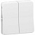 Mureva Styl Белый Переключатель 2кль IP55 (MUR39022)