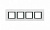 Unica Class Белое стекло Рамка 4-ая (MGU68.008.7C2)