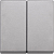 Merten System M Алюминий Клавиша 2-ая (MTN433560)