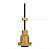 Светильник 1906 PENDULUM PRO GOLD  1хЕ27 68х84mm (длина провода - 3000мм) 4058075800663