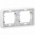 Mureva Styl Белый Рамка 2 поста горизонтальная IP55 (MUR39101)