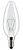 Лампа накаливания свеча ДС  60W  230V  E27  660lm 4810053020831