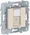 Unica New Антрацит Розетка компьютерная RJ45 одиночная кат. 6 UTP (NU541554)