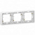 Mureva Styl Белый Рамка 3 поста горизонтальная IP55 (MUR39109)